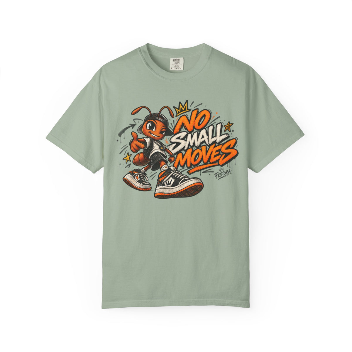 No Small Moves T-Shirt — Retro Sneaker Character Graphic Tee