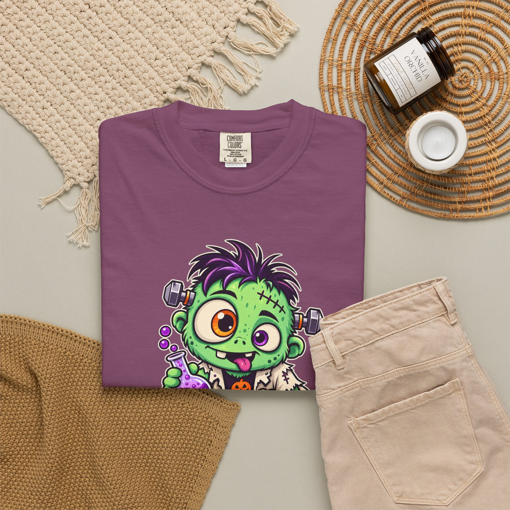 100% Natural. Mostly. – Cute Halloween Lab Monster T-Shirt