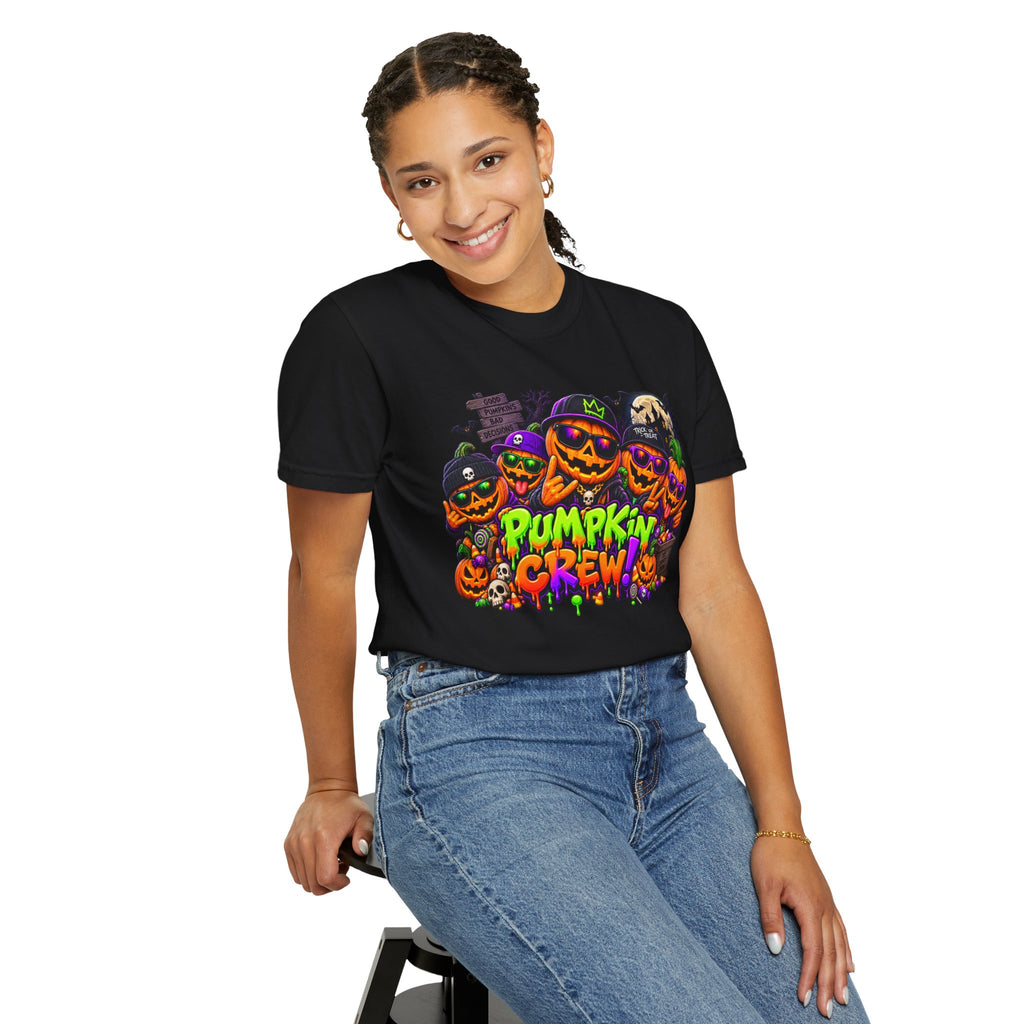 Pumpkin Crew Halloween T-Shirt – Funny Jack O’ Lantern Graphic Tee