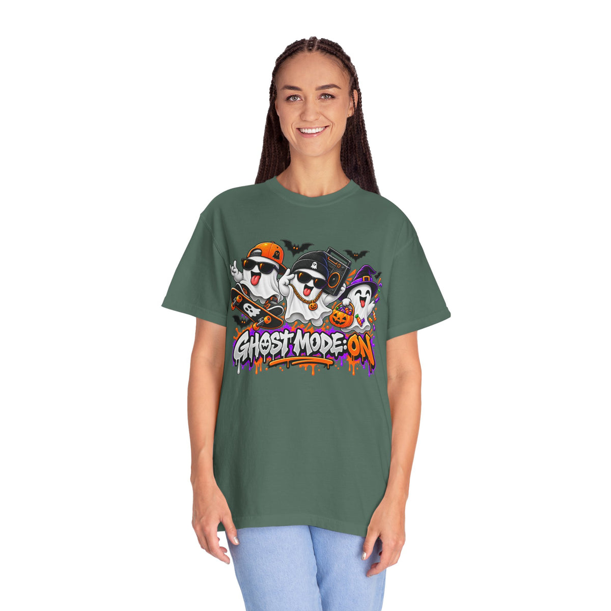 Ghost Mode: ON – Halloween Ghosts Graphic T-Shirt