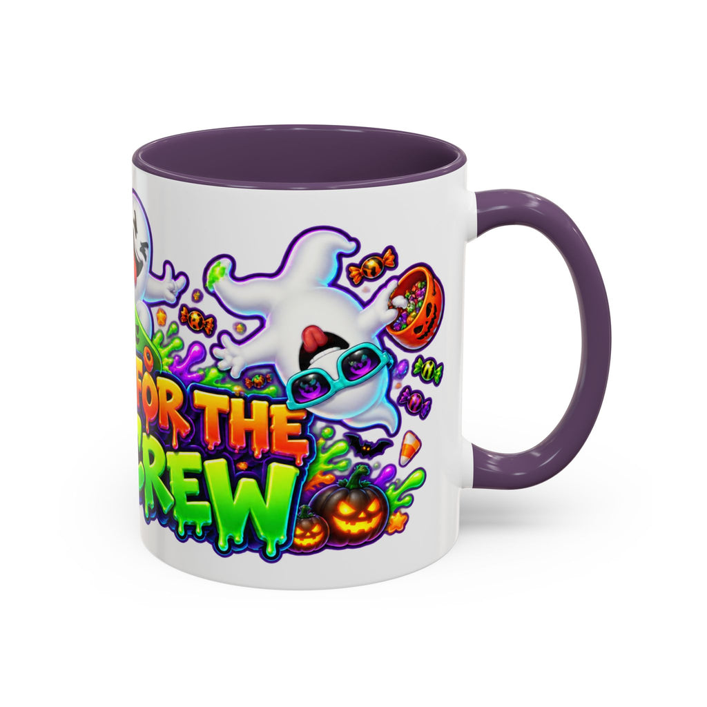 No Rest for the Boo Crew Crazy Ghosts Halloween White Mug