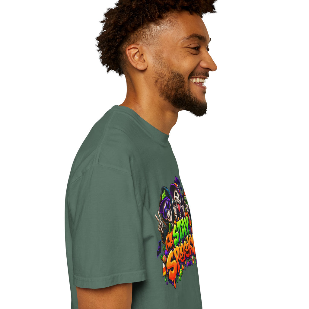 Stay Spooky Halloween T-Shirt – Funny Skeleton Crew Colorful Graphic Tee