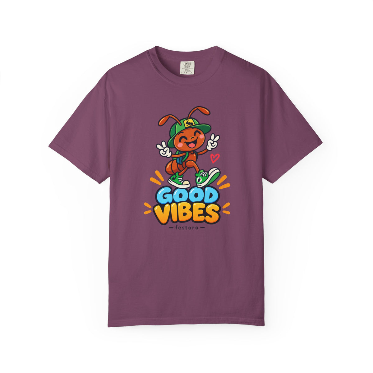 Good Vibes – Happy Ant Graphic T-Shirt