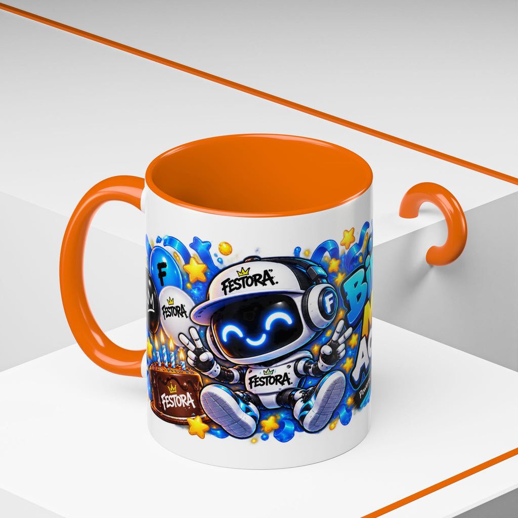 Festora Bot Birthday Mug – Birthday Mode Activated Robot Coffee Cup