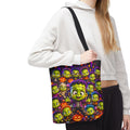 FestoraShop Funny Frankis Halloween Tote Bag - Cute 3D Monsters & Pumpkins