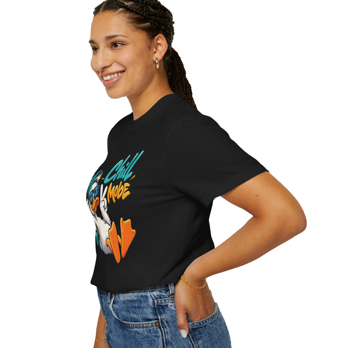 Chill Mode Duck Graphic T-Shirt | Festora Everyday
