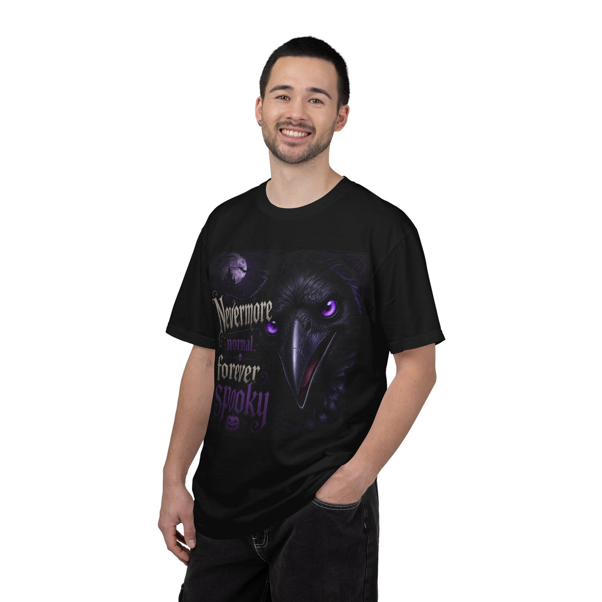 Nevermore Forever Spooky T-Shirt — Gothic Raven Halloween Tee