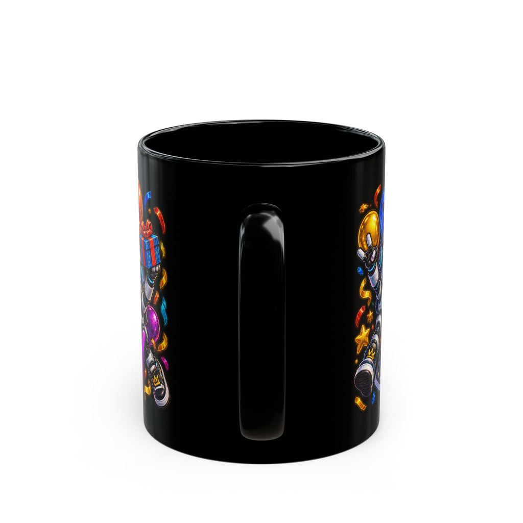 Birthday Robot Mug — Colorful Happy Birthday Gift Coffee Cup (11oz)