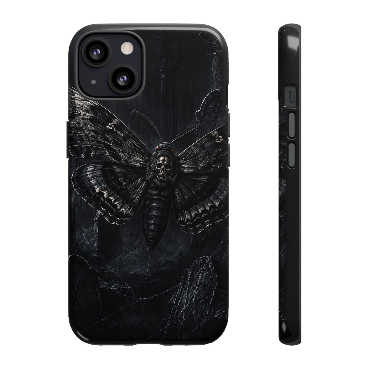 Death's-Head Moth Phone Case - Gothic Skull Tough iPhone Cover