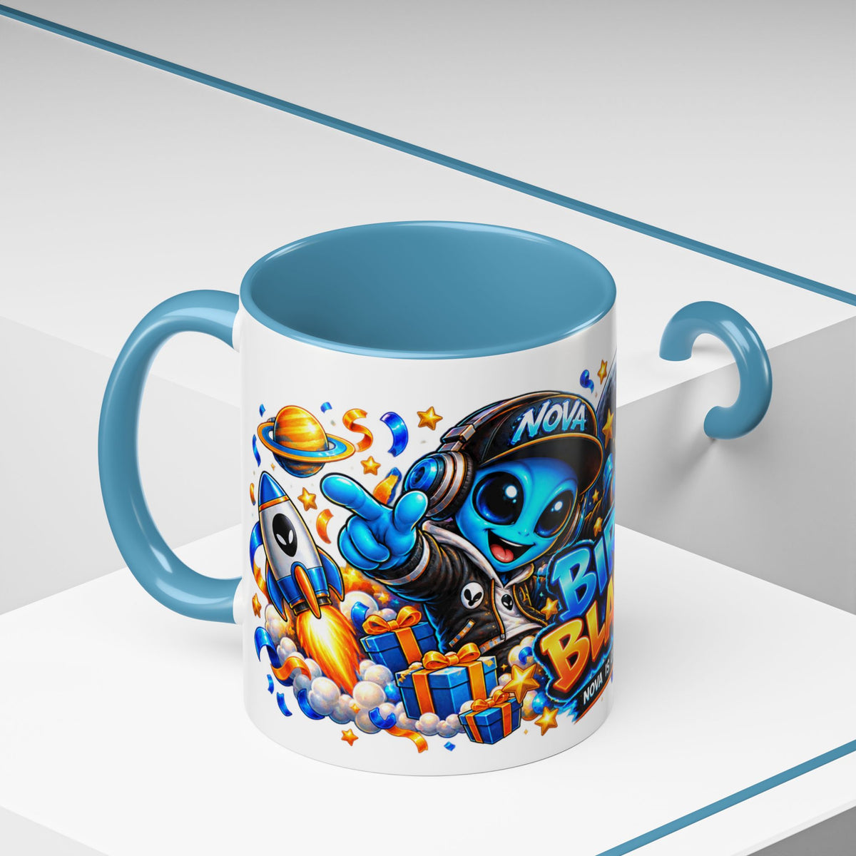 Festora Alien Birthday Mug – Birthday Blast Off Coffee Cup