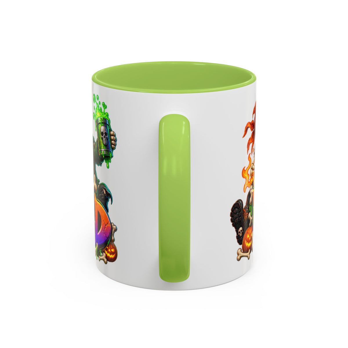 Bone to Be Wild Skeleton Crew Halloween White Mug