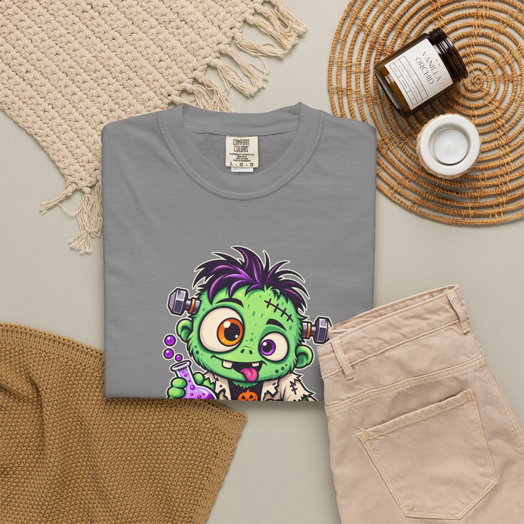100% Natural. Mostly. – Cute Halloween Lab Monster T-Shirt