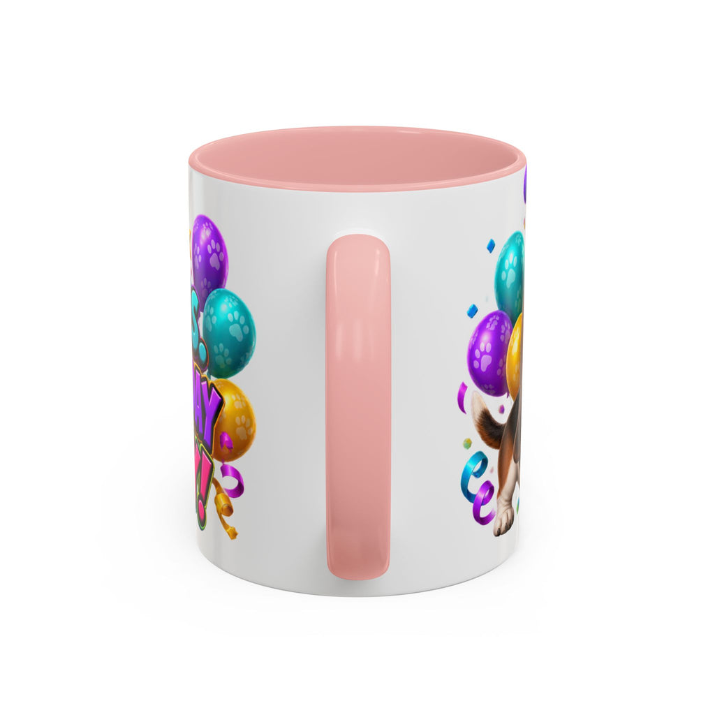 Short Legs Big Birthday Energy Basset Hound White Mug