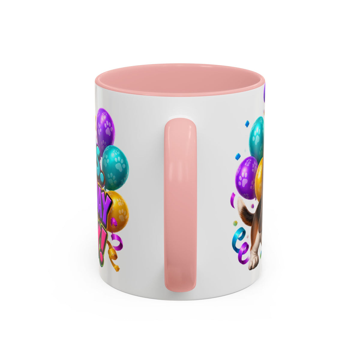 Short Legs Big Birthday Energy Basset Hound White Mug