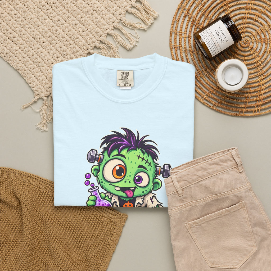 100% Natural. Mostly. – Cute Halloween Lab Monster T-Shirt