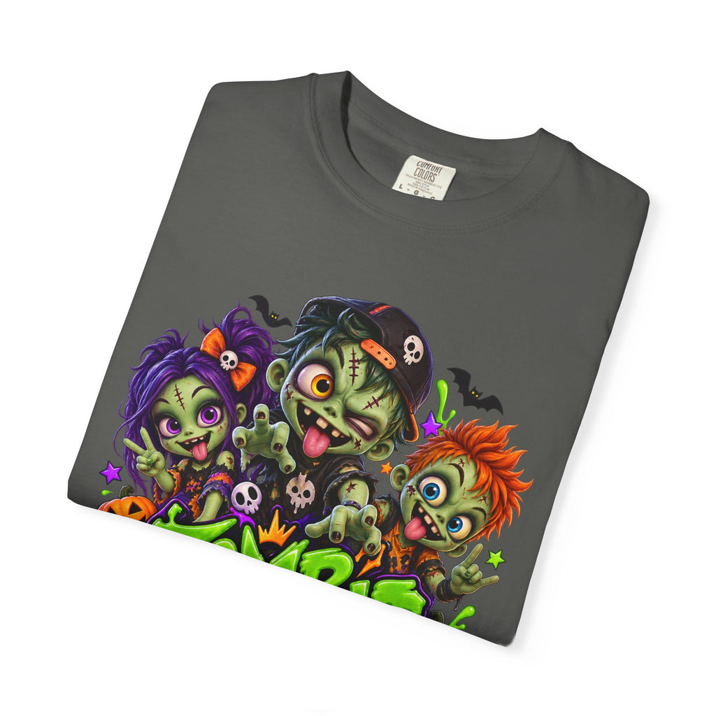 Zombie Party On! – Halloween Zombie Crew Graphic T-Shirt
