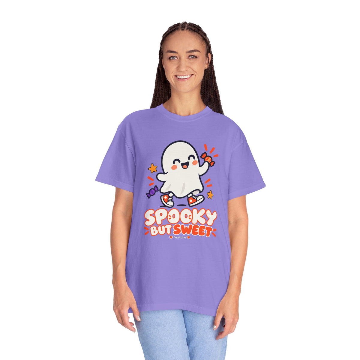 Spooky but Sweet Ghost T-Shirt | Cute Halloween Graphic Tee