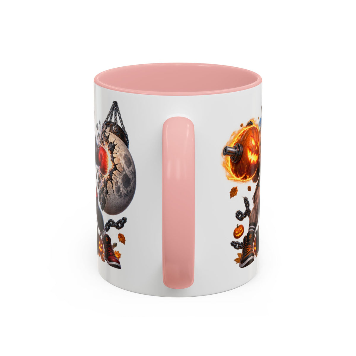 Full Moon Full Power Werewolf Gym Halloween White Mug
