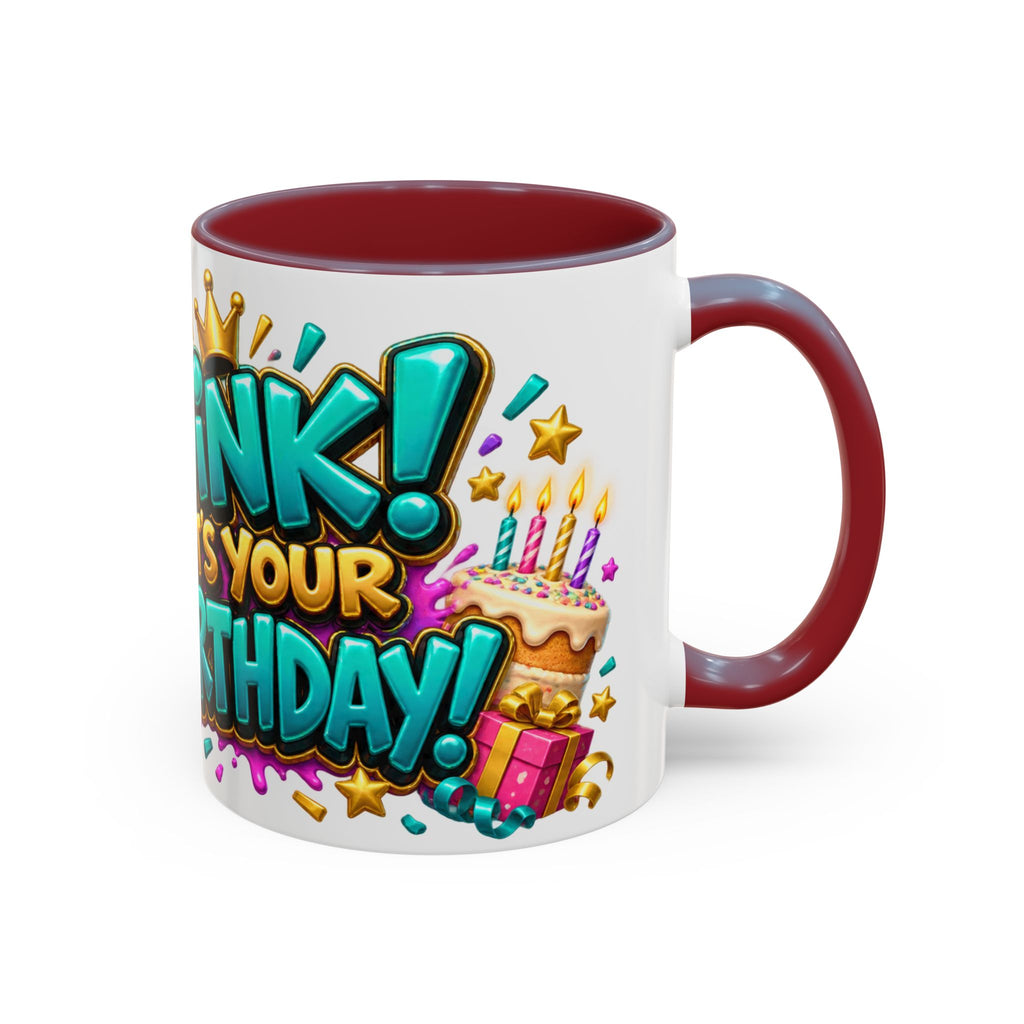 Oink! It’s Your Birthday White Mug – Cute Pig Birthday Cup, Colorful Funny Party Gift