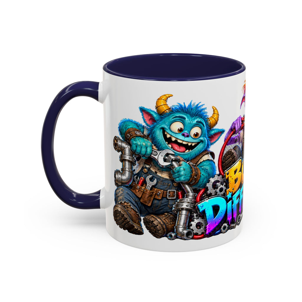 Built Different Monster Workshop Halloween White Mug
