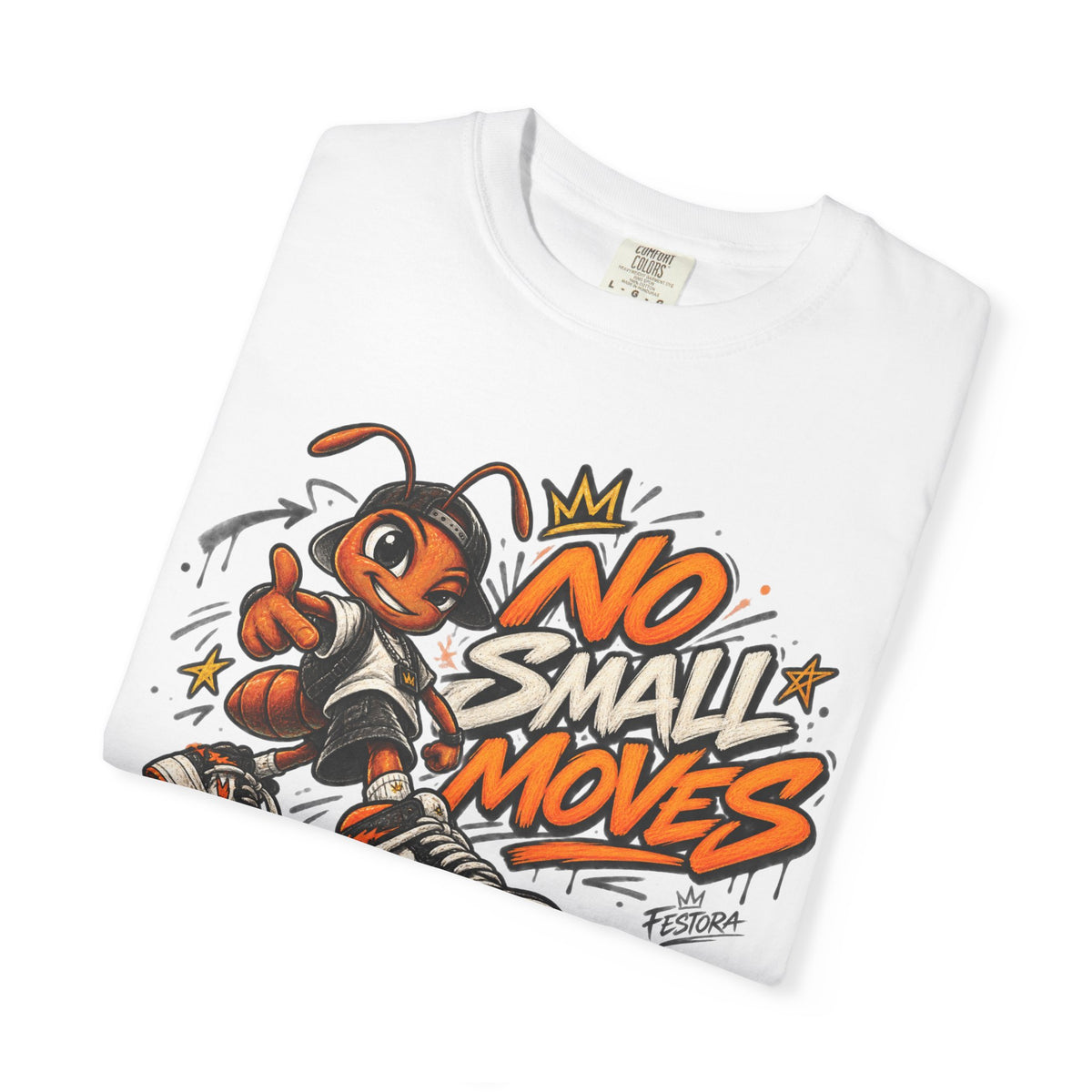 No Small Moves T-Shirt — Retro Sneaker Character Graphic Tee