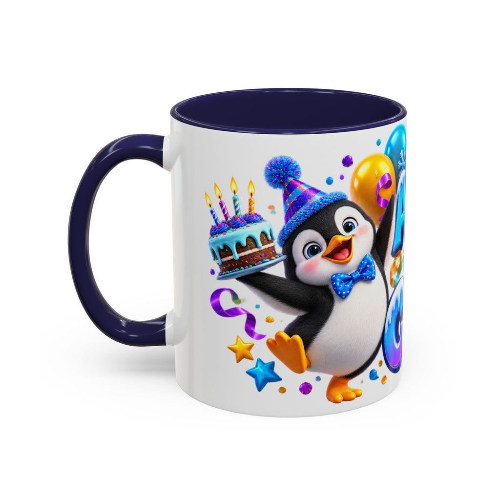 Another Year Cooler Penguin Birthday White Mug