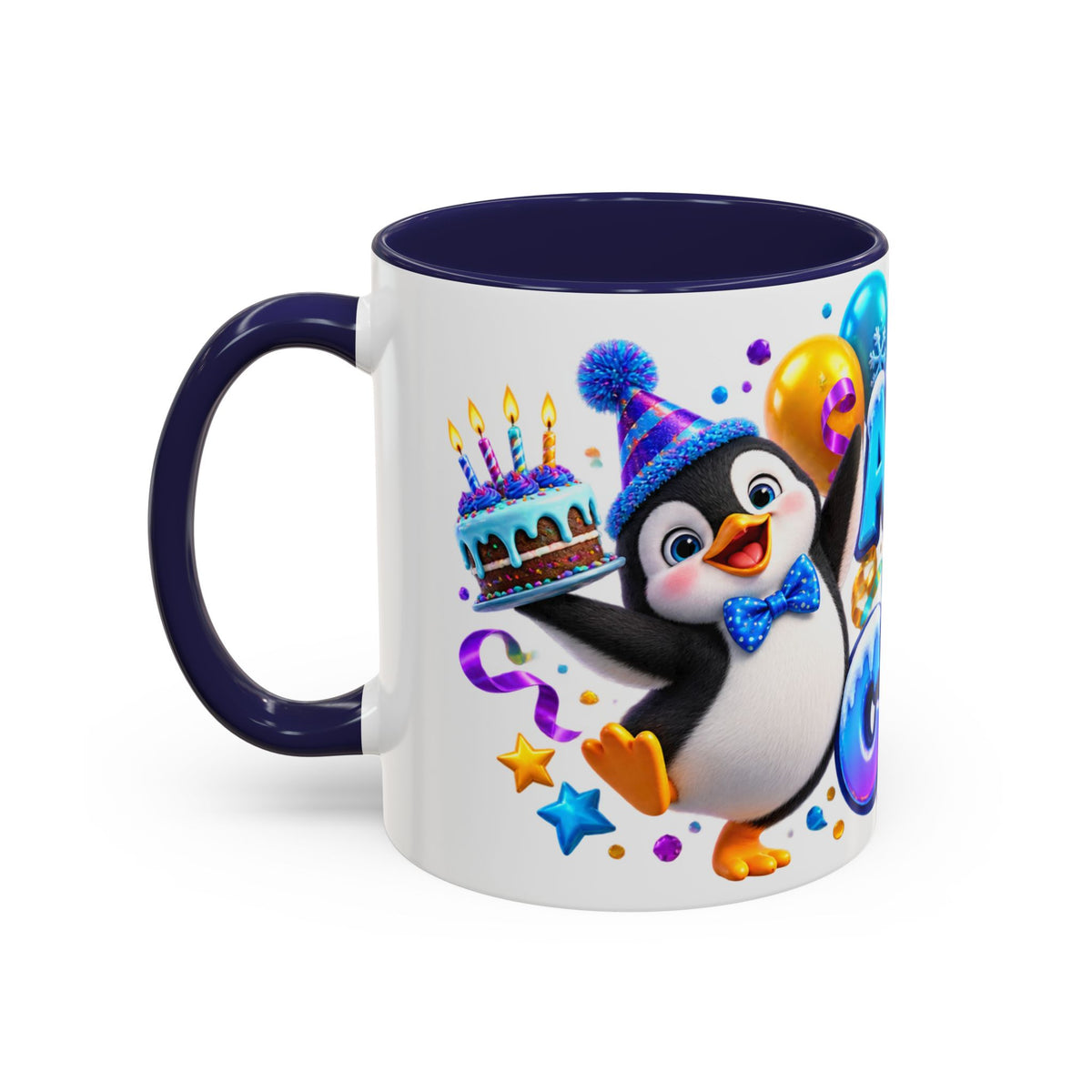 Another Year Cooler Penguin Birthday White Mug