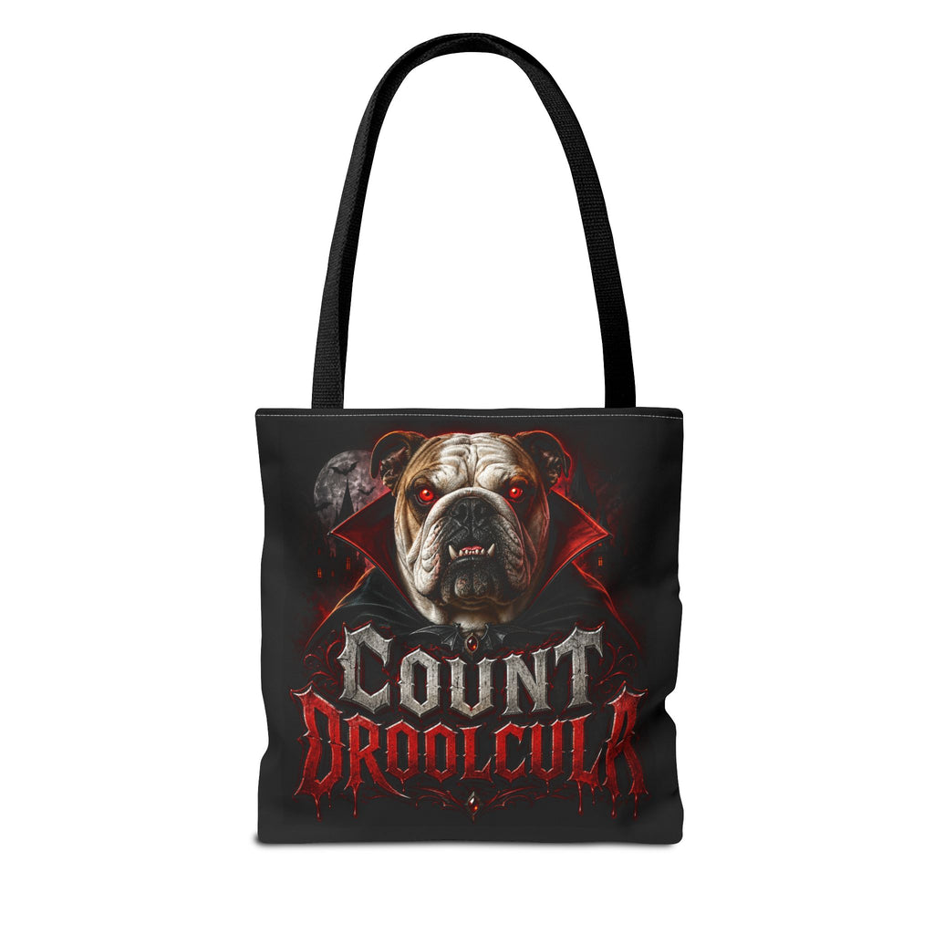 Count Droolcula Tote Bag — Halloween Bulldog Vampire Tote