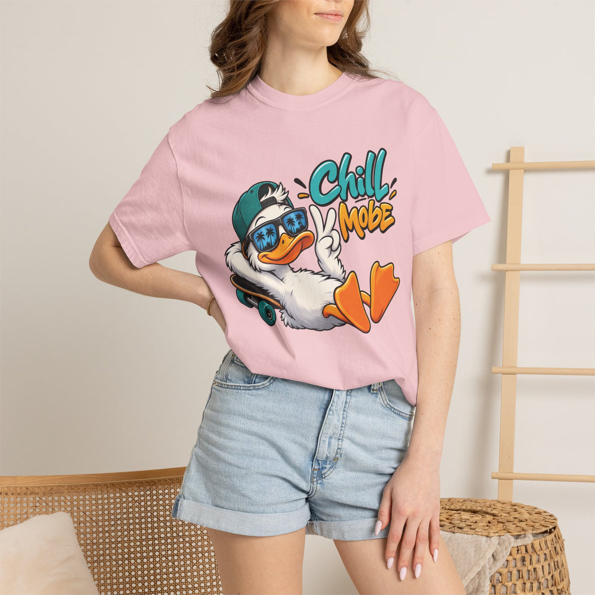 Chill Mode Duck Graphic T-Shirt | Festora Everyday