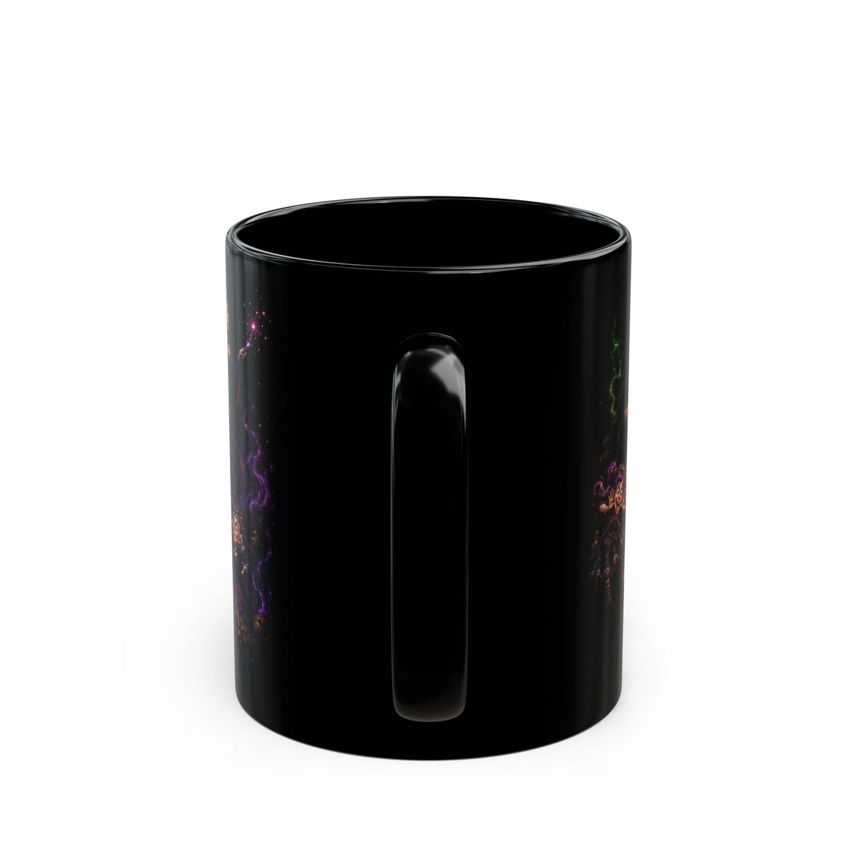 Funny Witches' Night Black Mug — Enchanted  Halloween Wraparound (11oz/15oz)
