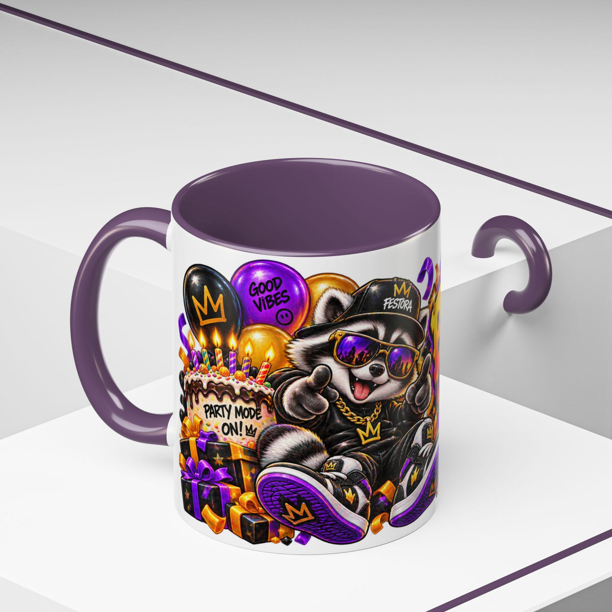 Festora Raccoon Birthday Mug – Birthday After Dark Coffee Cup