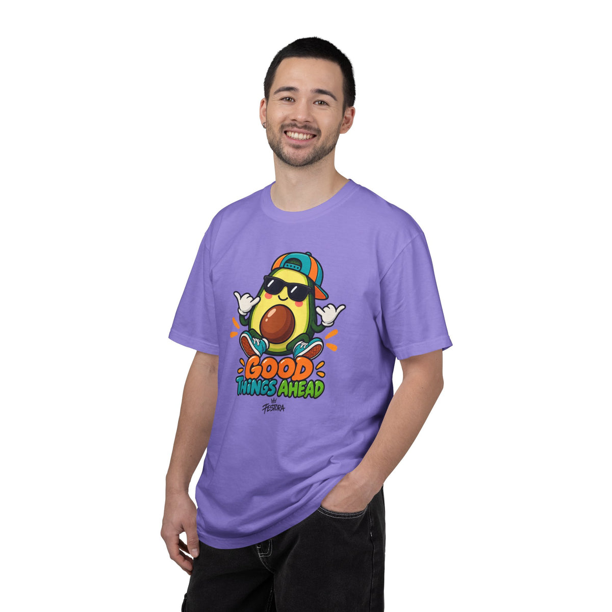 Good Things Ahead Avocado Graphic T-Shirt | Festora Everyday