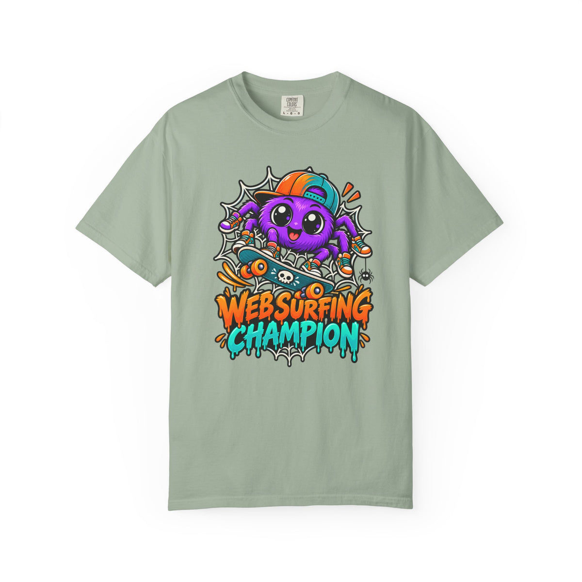 Web Surfing Champion – Cute Halloween Spider T-Shirt