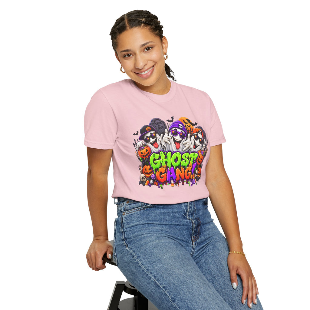 Ghost Gang Halloween T-Shirt – Funny Colorful Ghost Graphic Tee