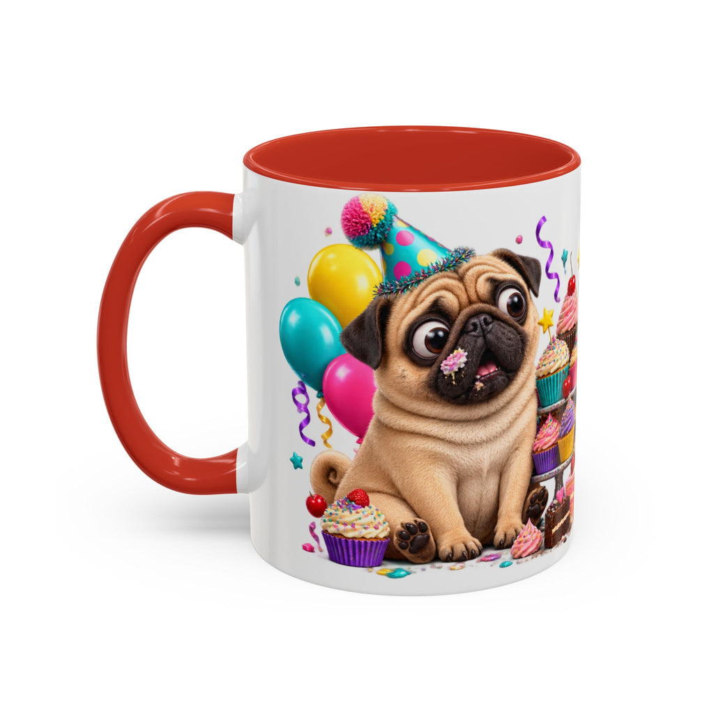 Aging I Thought You Said More Cake Pug Birthday White Mug