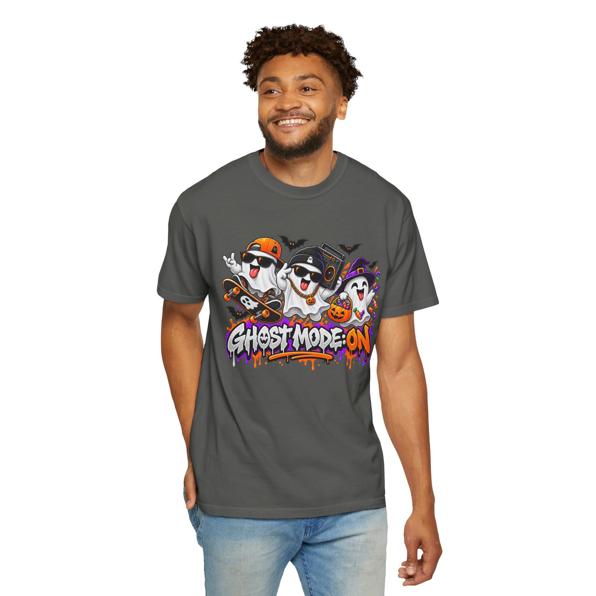Ghost Mode: ON – Halloween Ghosts Graphic T-Shirt