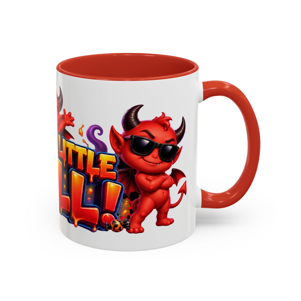 Raise a Little Hell Cute Devils Halloween White Mug