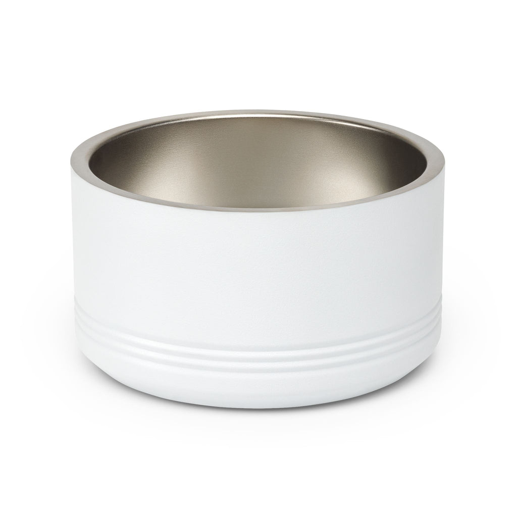 Happy Tails Pet Bowl – 18oz Stainless Steel Dog & Cat Feeding Bowl