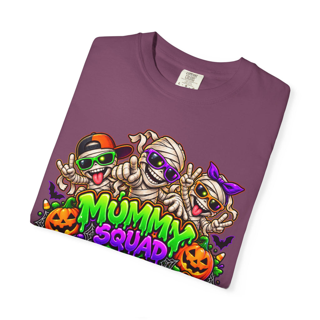 Mummy Squad For Life Halloween T-Shirt – Funny Colorful Mummy Graphic Tee