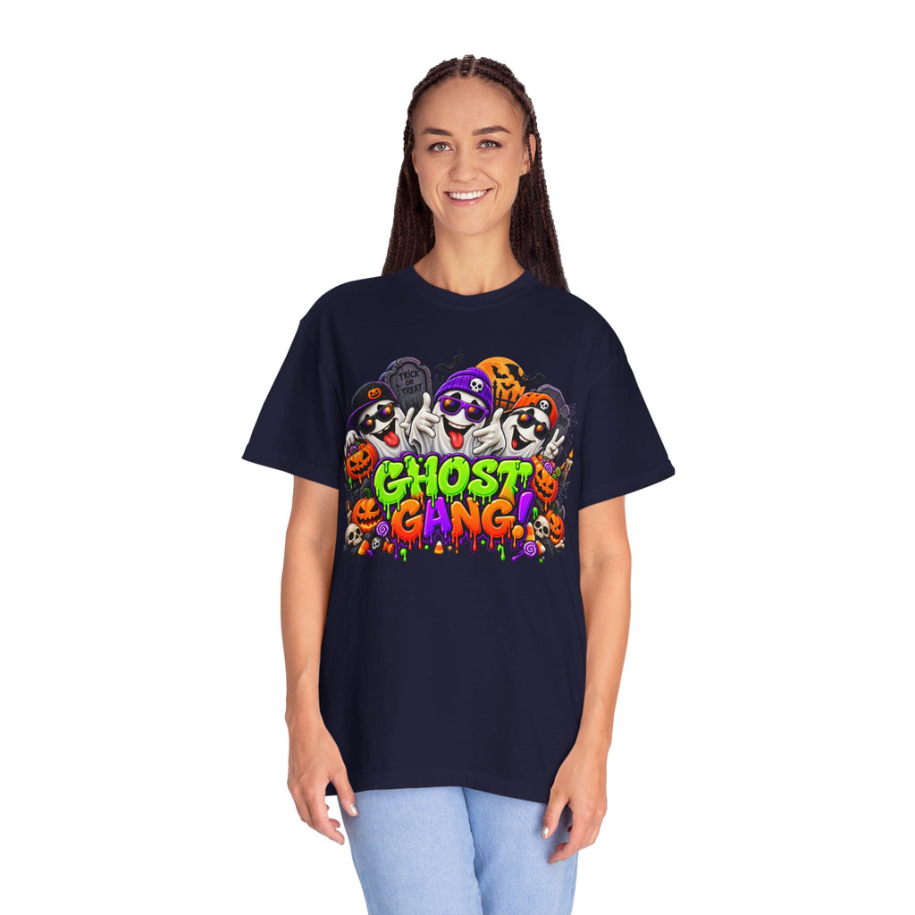 Ghost Gang Halloween T-Shirt – Funny Colorful Ghost Graphic Tee