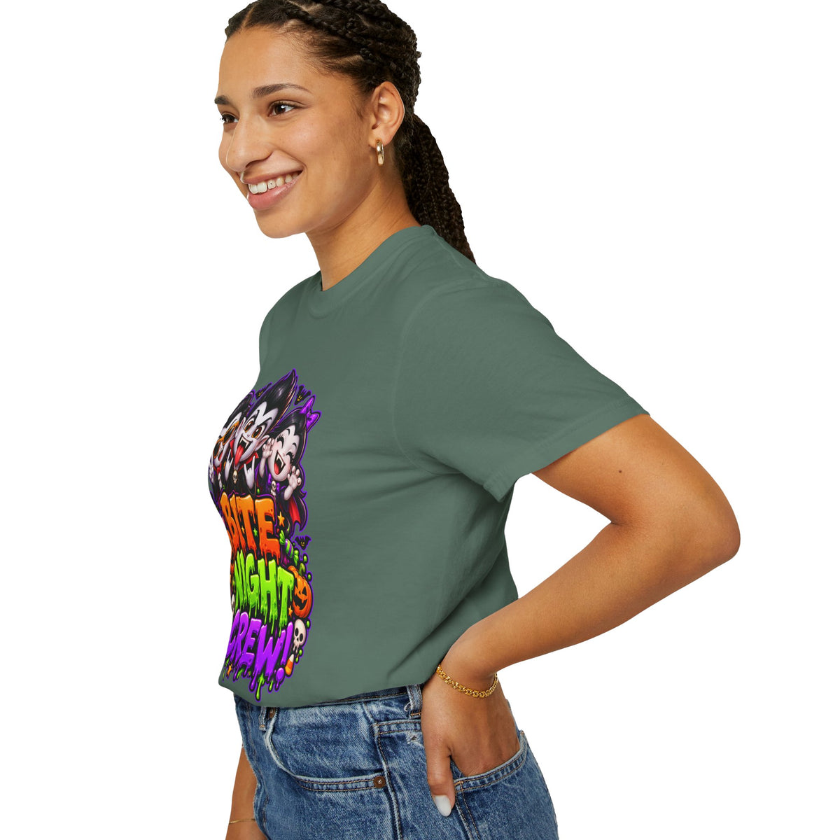 Bite Night Crew Halloween T-Shirt – Funny Vampire Graphic Tee