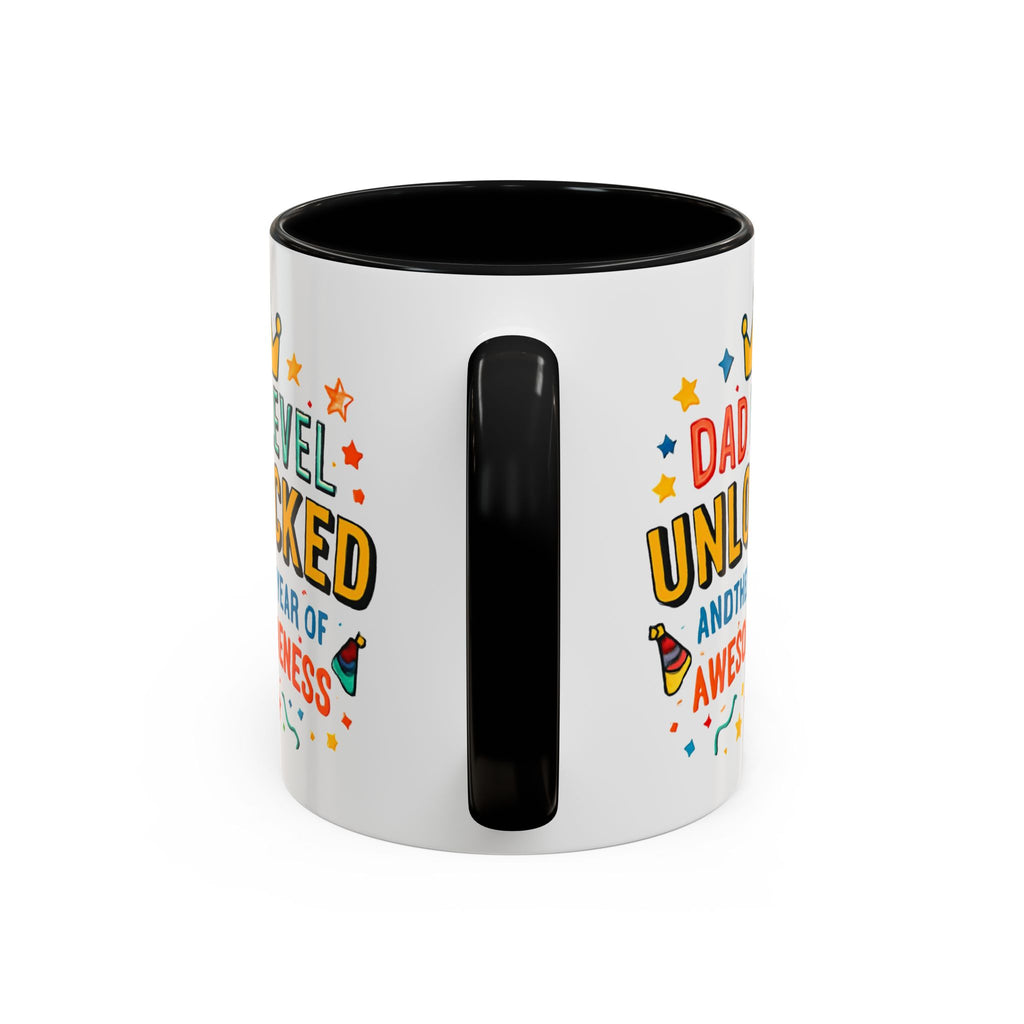 Dad Level Unlocked Coffee Mug – Funny Father’s Day 11/15oz Accent Mug