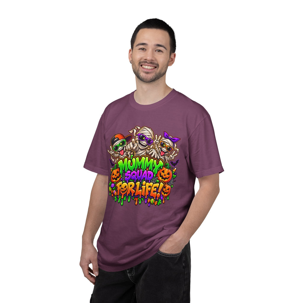 Mummy Squad For Life Halloween T-Shirt – Funny Colorful Mummy Graphic Tee
