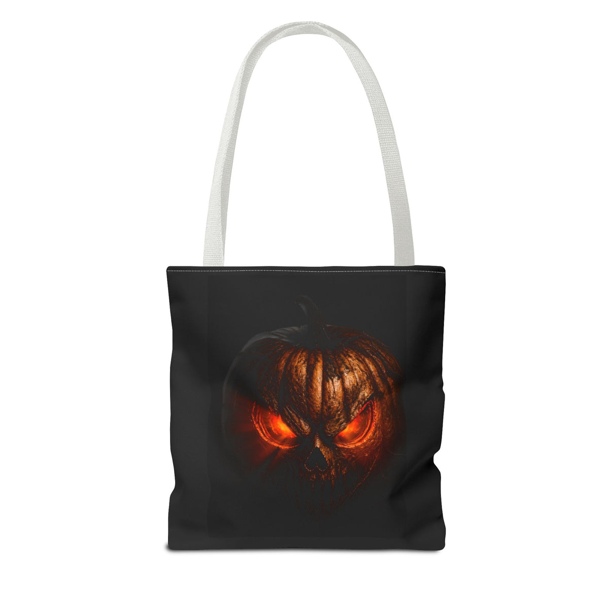 Spider Web Tote Bag — Creepy Red-Eyed Spider Halloween Grocery Tote