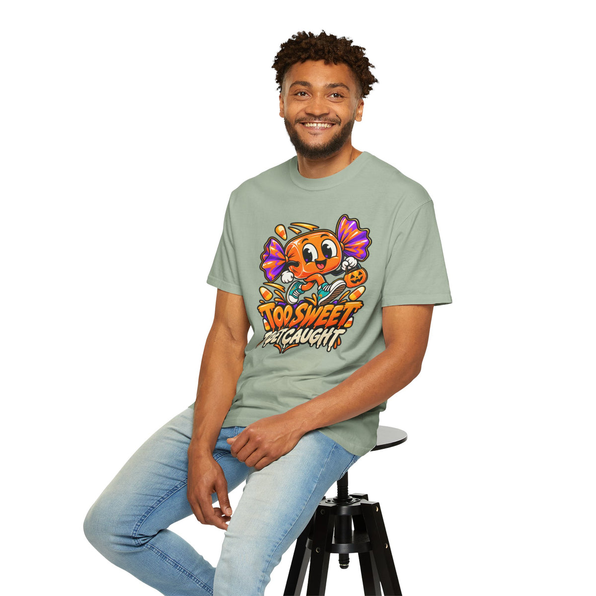 Too Sweet to Get Caught – Cute Halloween Candy T-Shirt