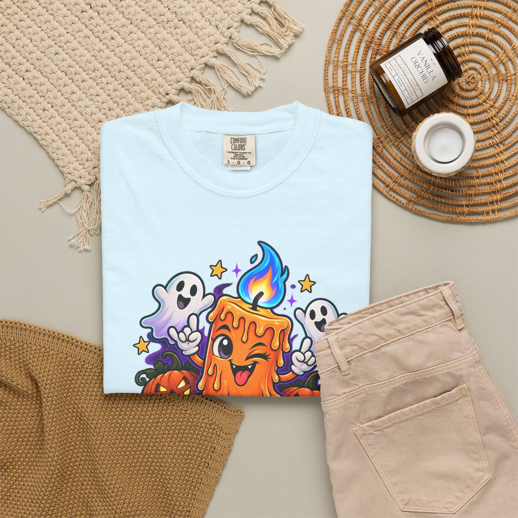 Too Lit to Quit – Funny Halloween Candle T-Shirt