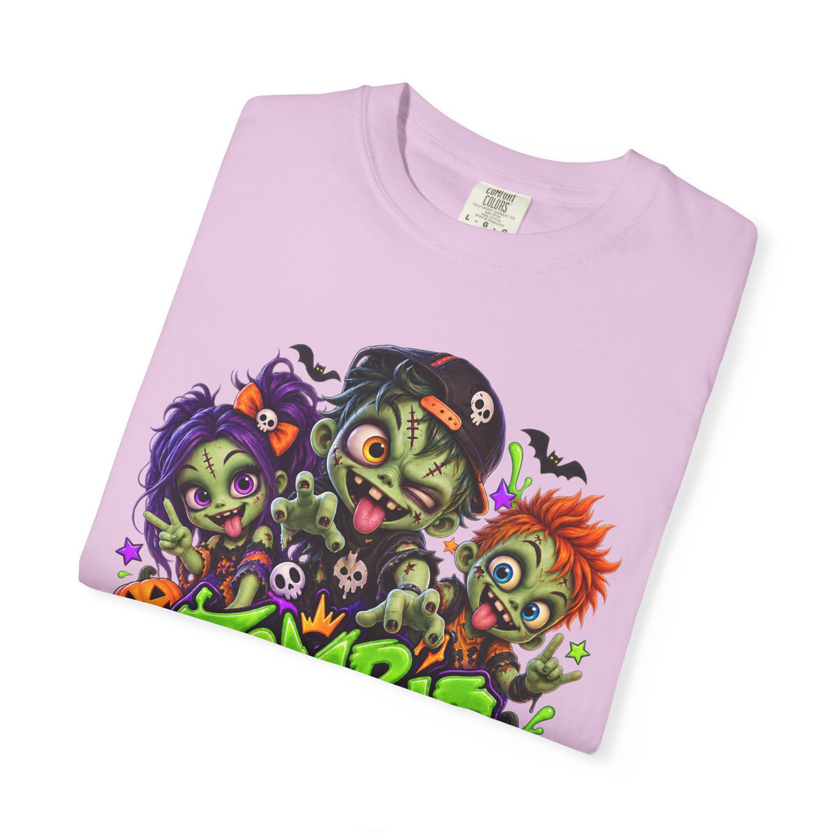 Zombie Party On! – Halloween Zombie Crew Graphic T-Shirt