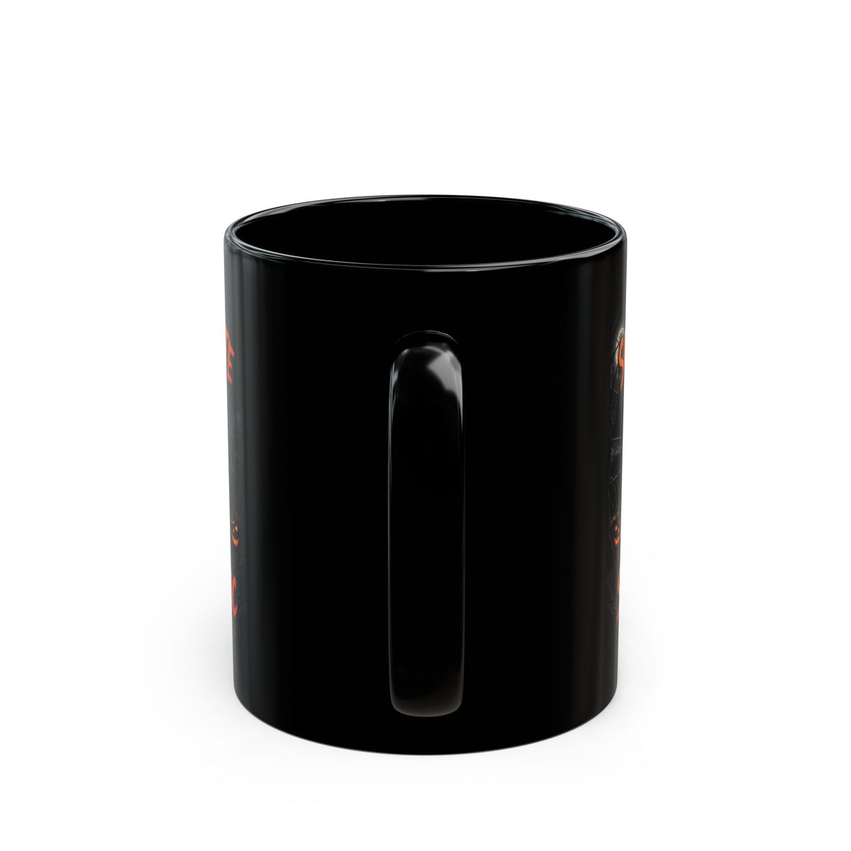 Funny Halloween Mug — "Sorry I’m Late, I Was Caught in Some Traffic" Spider Design (Black, 11oz/15oz)