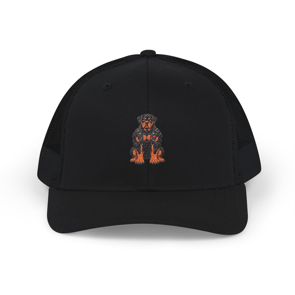 Rottweiler Embroidered Trucker Hat - Snapback Dog Cap