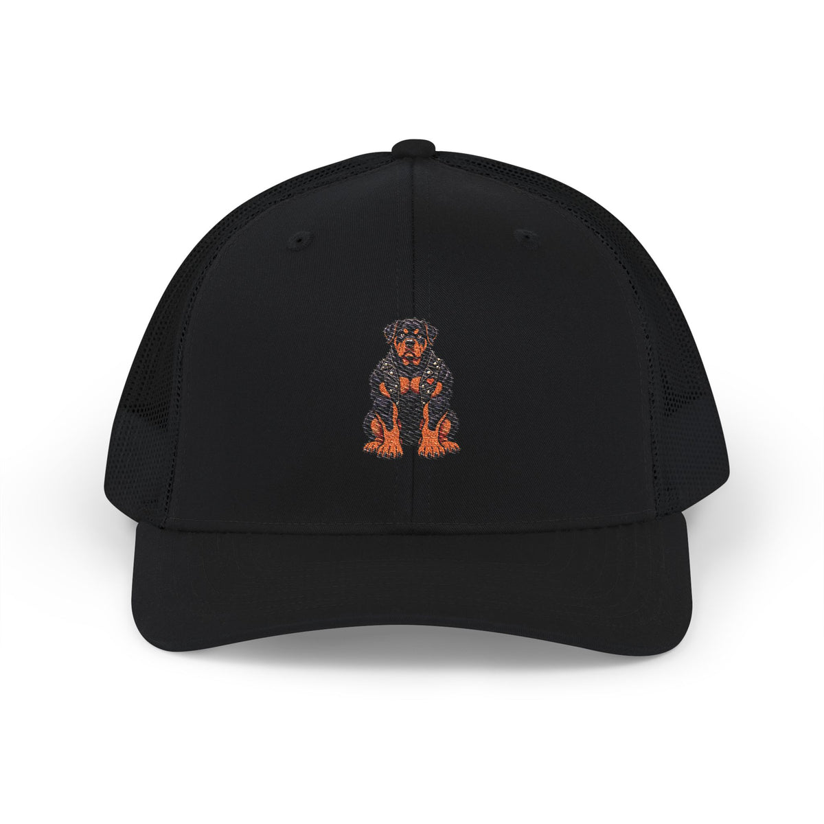 Rottweiler Embroidered Trucker Hat - Snapback Dog Cap